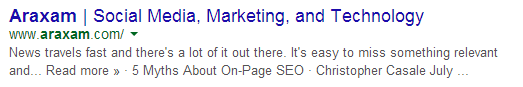 Page Title on SERP