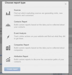 HubSpot Report Type