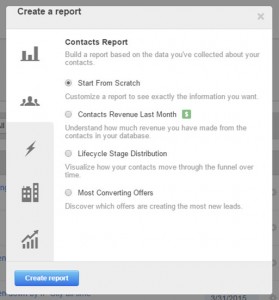 HubSpot Contacts Report 4 Types